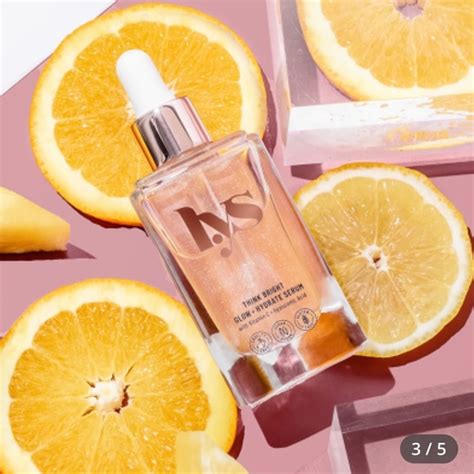 lys beauty think bright glow + hydrate serum with vitamin c & hyaluronic acid|LYS Beauty Think Bright Glow and Hydrate Serum 30ml